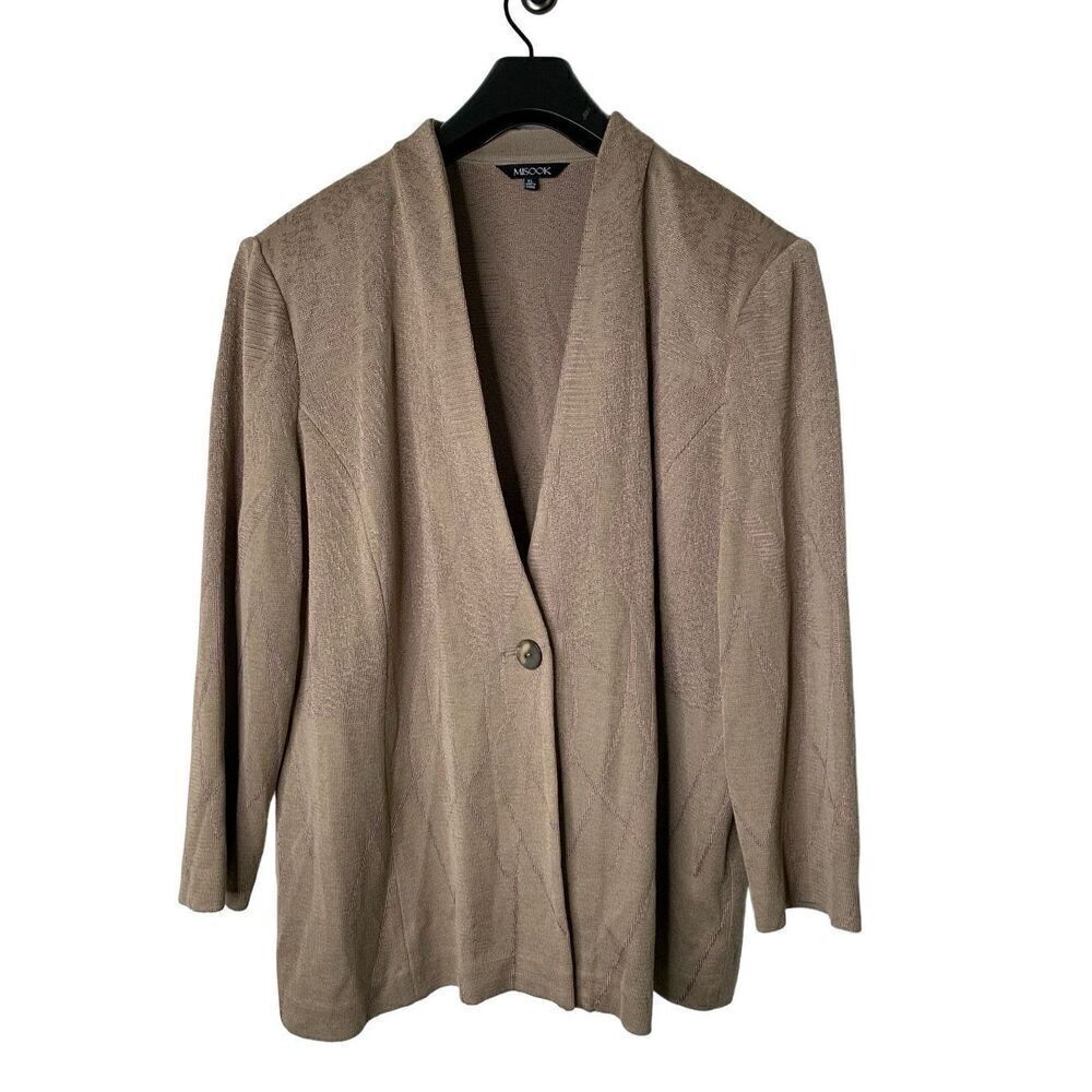 Misook cardigan button front jacket sweater women's size XL